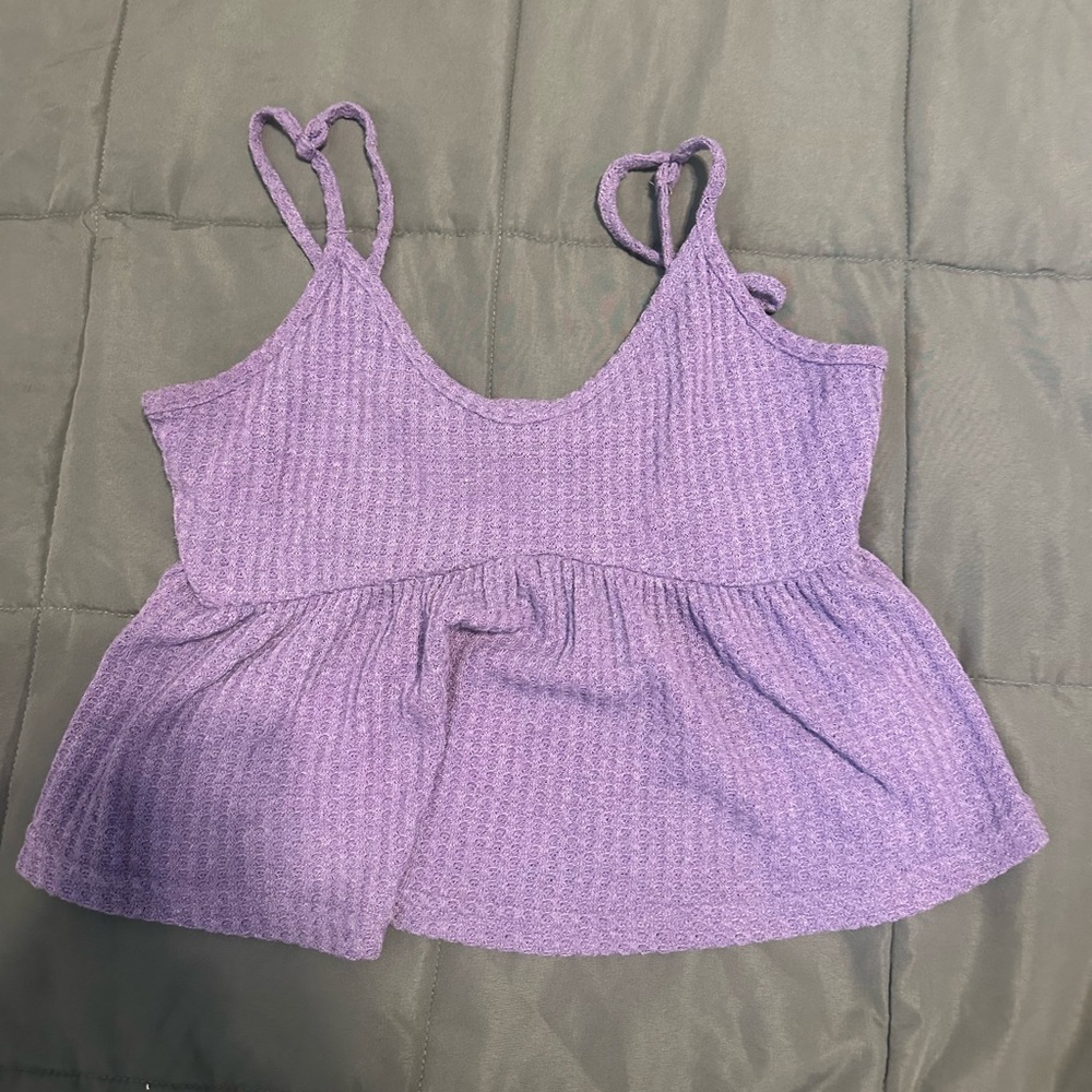 Women’s purple flowy purple tanktop SIZE MEDIUM